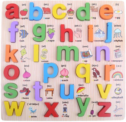 Small abcde Board – 3D Small Alphabet Board with picture print