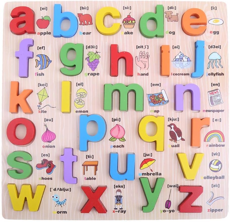 Small abcde Board – 3D Small Alphabet Board with picture print