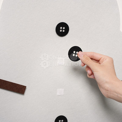 Fidtoy Christmas Snowman Wall Activity Toy for Toddlers – Felt Holiday Decoration Play Set