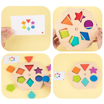 Rotating Color and Shape Sorting Board - For Toddlers and Preschoolers