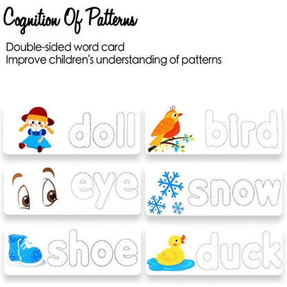 Spelling Game Wooden See and Spell Match Letter Puzzles