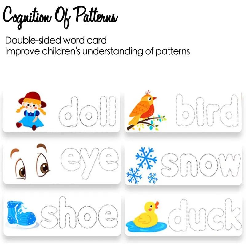 Spelling Game Wooden See and Spell Match Letter Puzzles