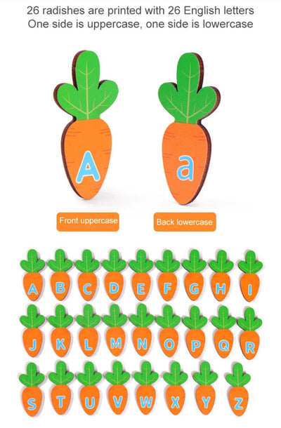 Word Forming Activity – Carrot Alphabet Matching and Spelling Game
