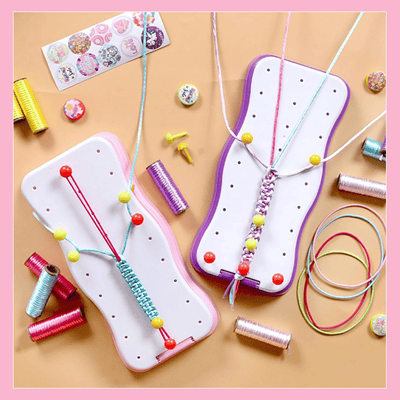 Craft Kids – Creativo y Educativo – Set para Tejer Pulseras para Niños