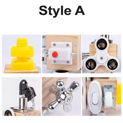 Cube d'activités 6 en 1 - Jouets sensoriels de motricité fine
