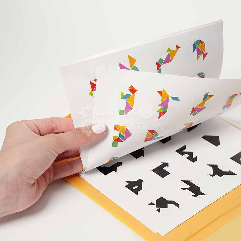 Libro de tangram magnético Montessori