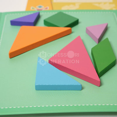 Libro de tangram magnético Montessori