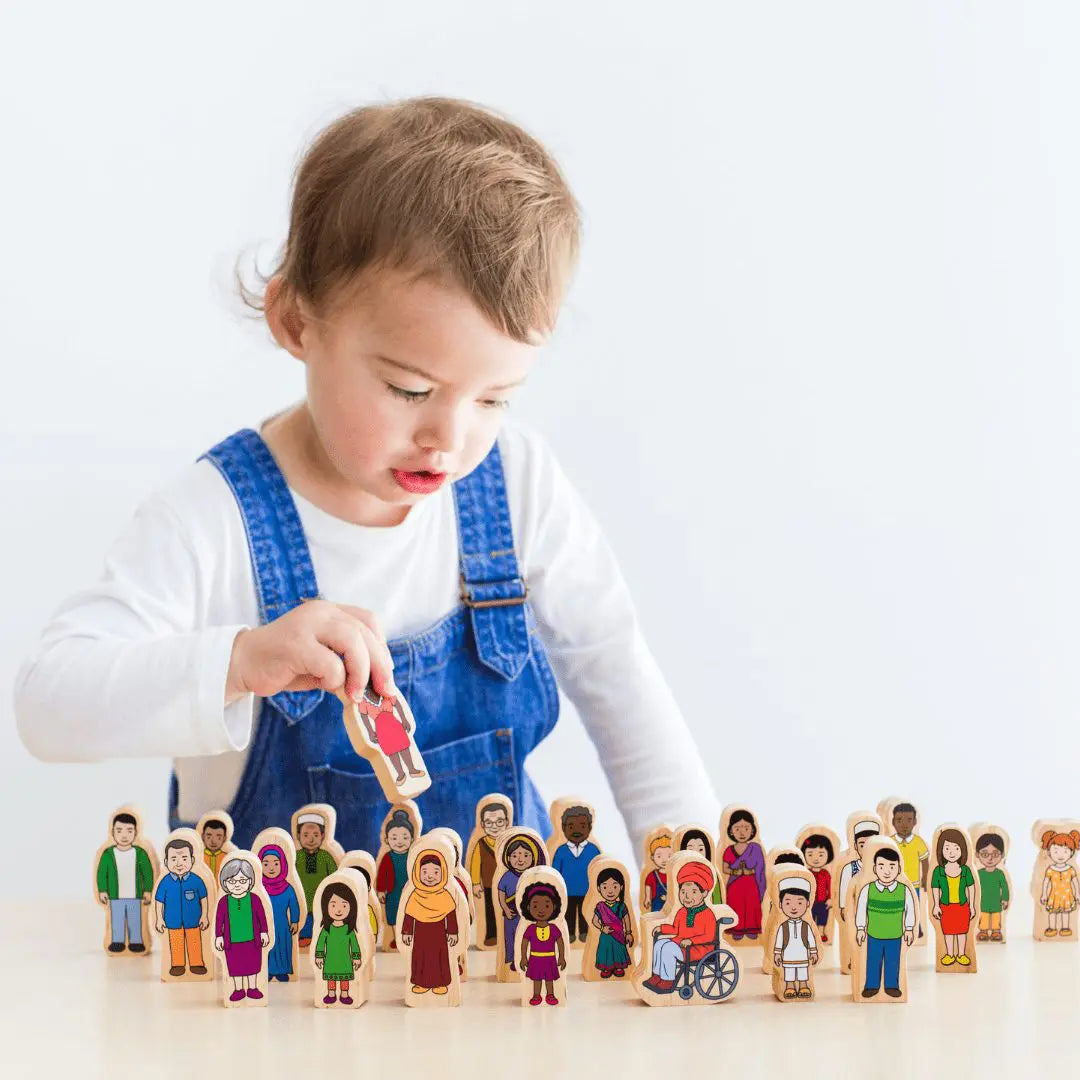 The Freckled Frog My Family Educational People Blocks Set of 30