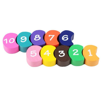 Caterpillar Lacing Toy – Montessori Fine Motor and Number Recognition Activity
