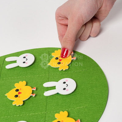 Fidtoy Jouet d'activité mural en feutre Lapin pour enfants 1+ Décoration de Pâques