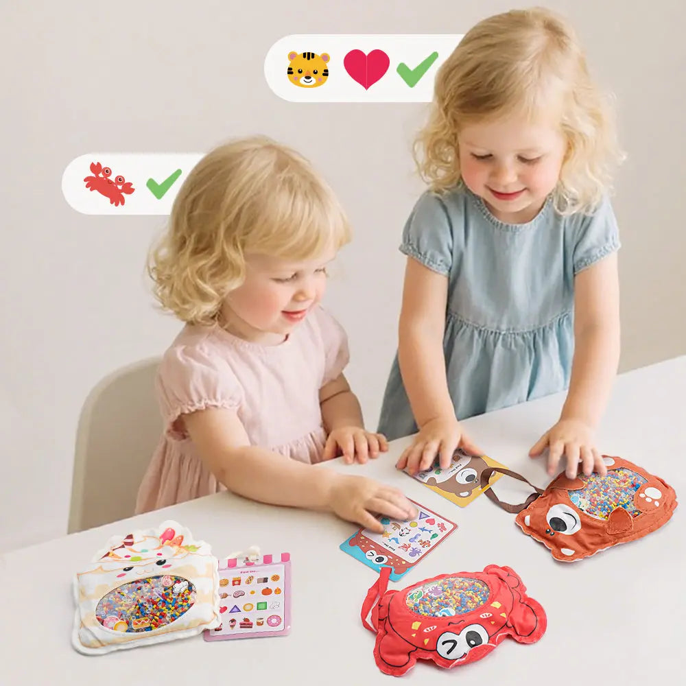 Hide-and-Seek Sensory Toys Set - Educational Fun for Kids 3+