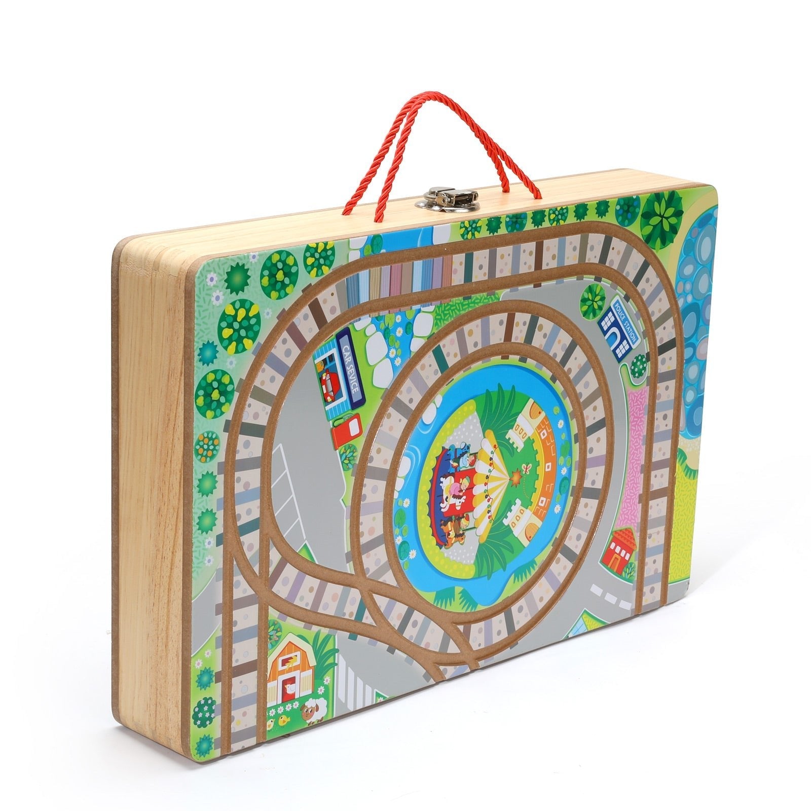 Train Set Building Blocks Box