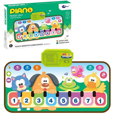 Fidtoy Piano Music Mat – Foldable Musical Floor Play Mat for Kids
