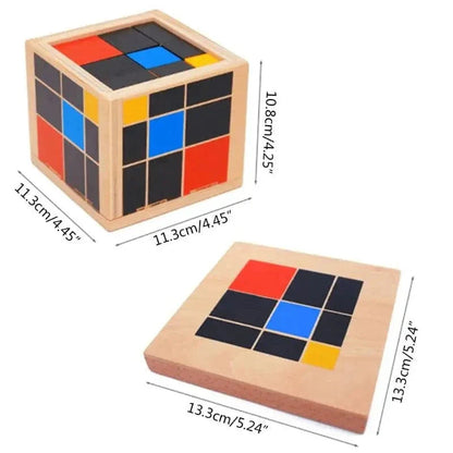 Trinomial Cube Montessori