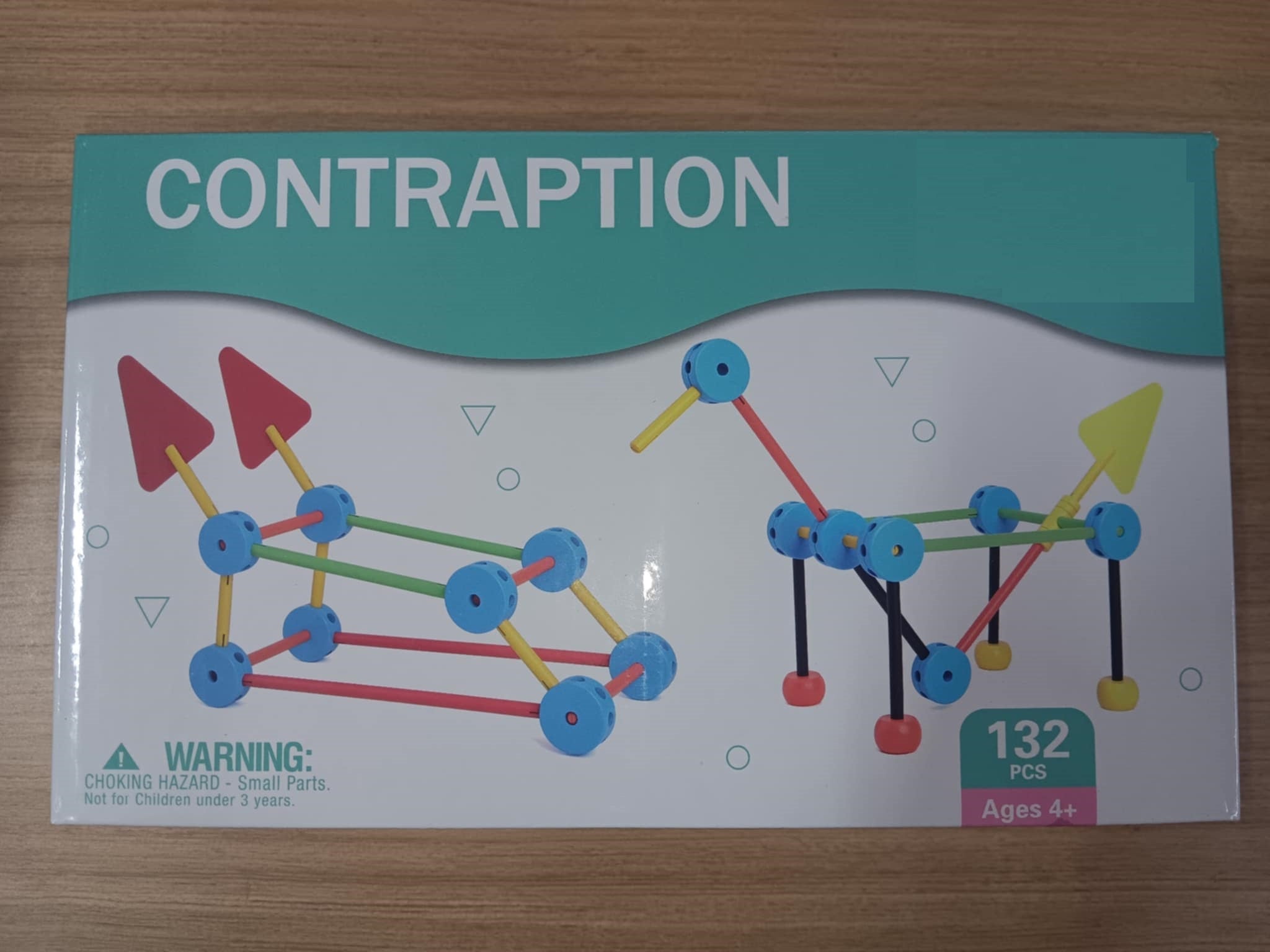 130+ pcs Large Wooden Tinker Toy Building Set construction Blocks Best Kids Open-Ended Toys