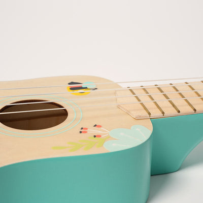 Fidtoy Wooden Ukulele for Kids – Beginner Musical Instrument Toy Age 3+