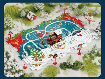 DIY Xmas Train Track™ - Construisez votre propre pays des merveilles de Noël - Puzzle de train de Noël