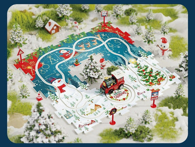 DIY Xmas Train Track™ - Construisez votre propre pays des merveilles de Noël - Puzzle de train de Noël