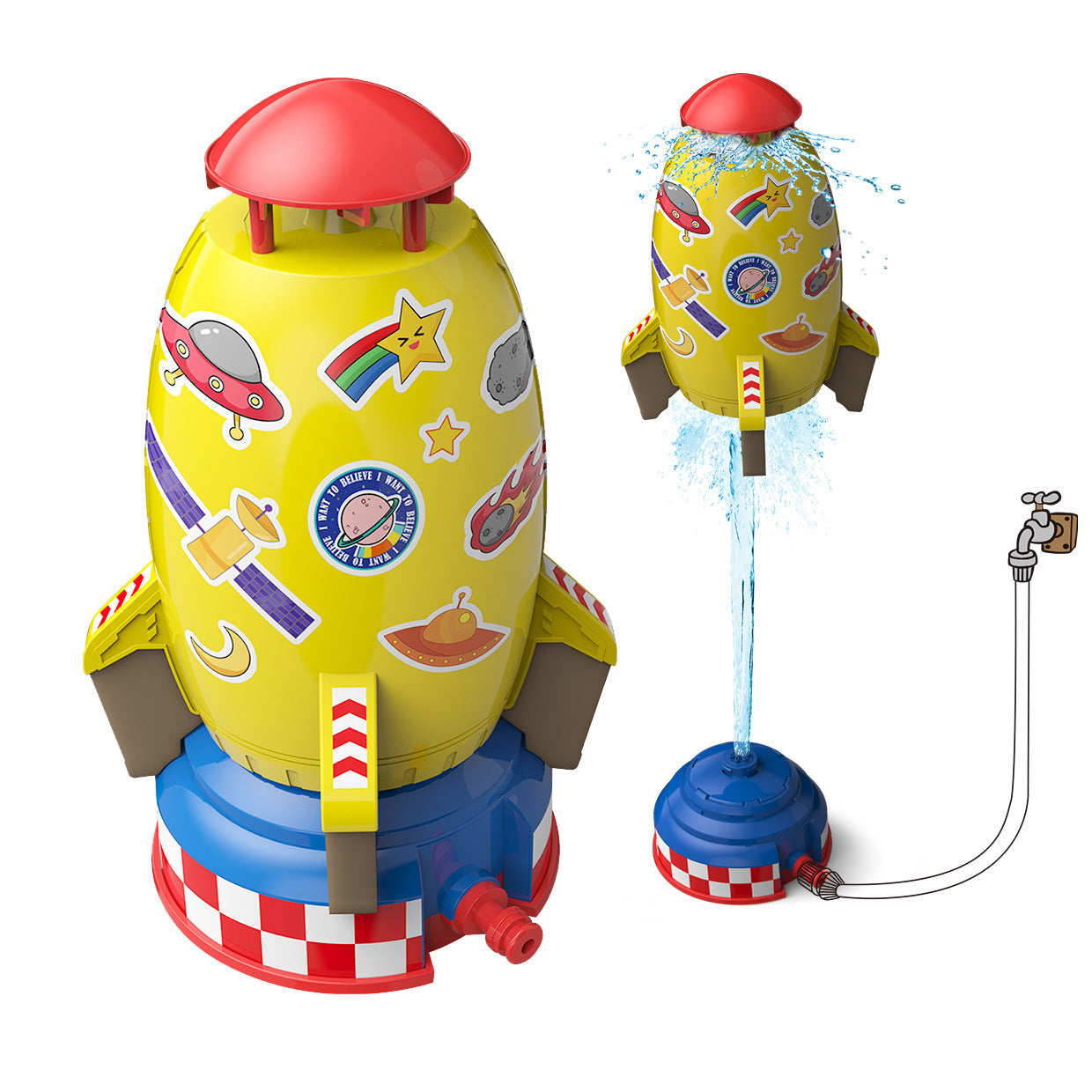 Flying Water Rocket™ - Spetterend avontuur - Watersproeier raket