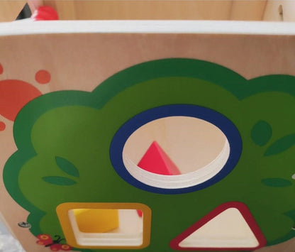 Wooden Educational Activity Cube Box Montessori inspired Toy