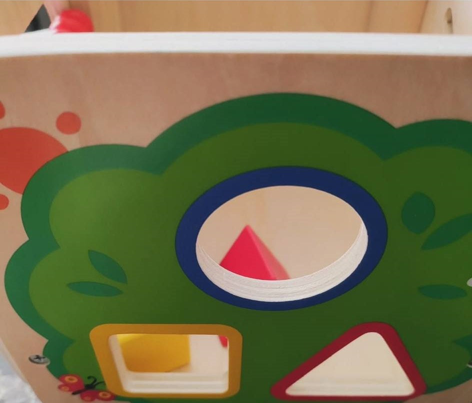 Wooden Educational Activity Cube Box Montessori inspired Toy