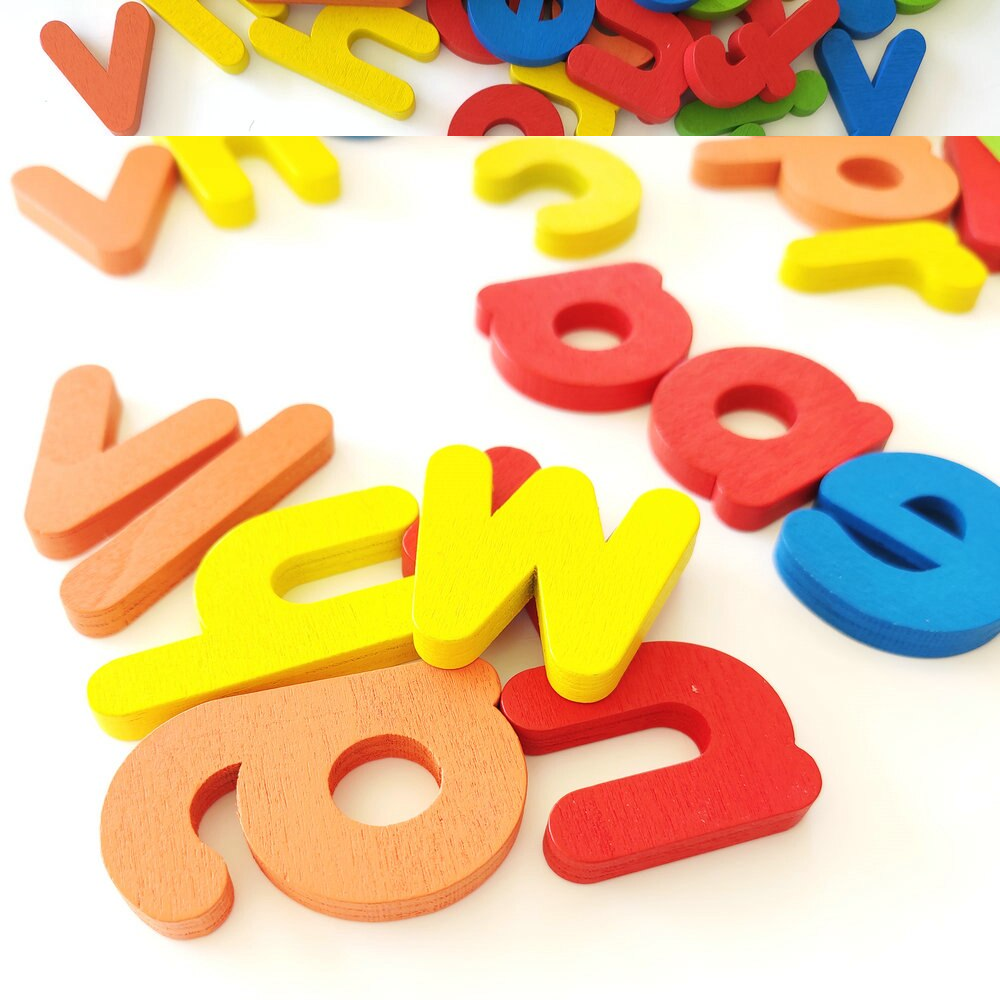 Montessori Wooden Counting Sticks 1-10 Maths and Numbers Activity Set AND Alphabet Letters Word Spelling Game BUNDLE