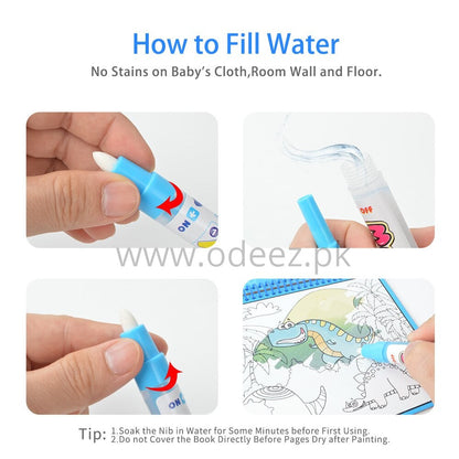 Water Doodle Painting Drawing Book - Dinosaur