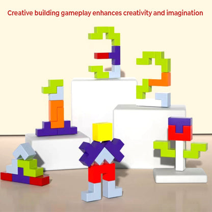 Wooden 3 in 1 Tetris - Parent Child Edition Multifunctional Building Blocks