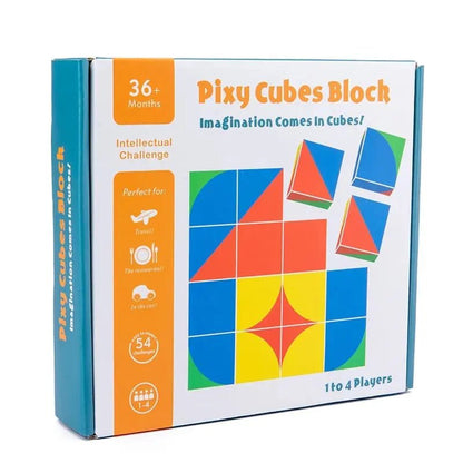 Wooden 3D Puzzle Pixy Cubes Block Game