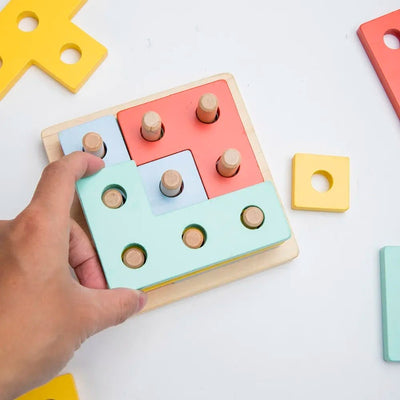 Wooden 4 in 1 Shape Sorter Premium