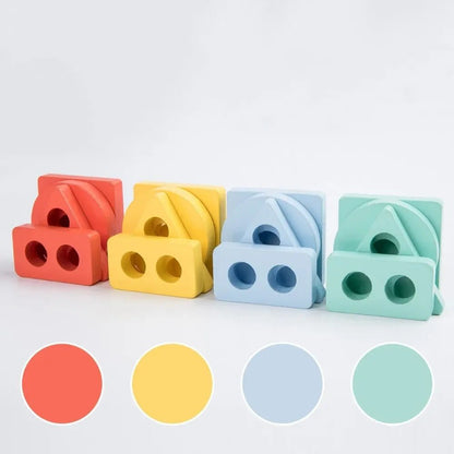 Wooden 4 in 1 Shape Sorter Premium