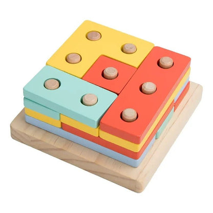Wooden 4 in 1 Shape Sorter Premium