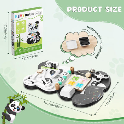Rompecabezas de Oso de Madera con Tablero de Actividades – Juguete Sensorial Montessori de Bloqueo y Aprendizaje para Niños Pequeños | Regalo Educativo para Niños
