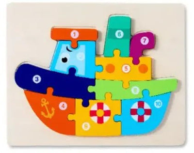 Wooden Board Animal Puzzle | Early Development Sensory Learning Educational Toys Wooden Puzzles - Choose 1