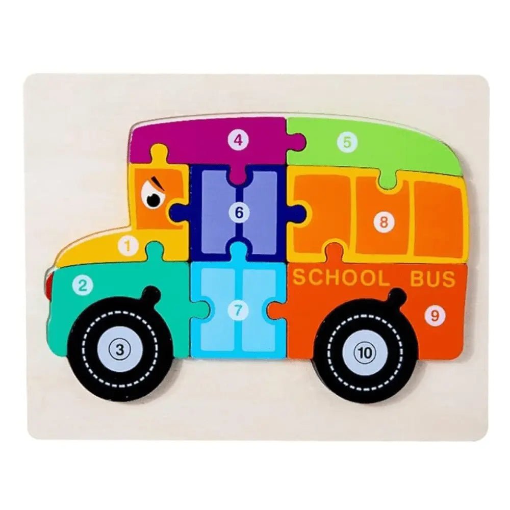 Wooden Board Animal Puzzle | Early Development Sensory Learning Educational Toys Wooden Puzzles - Choose 1