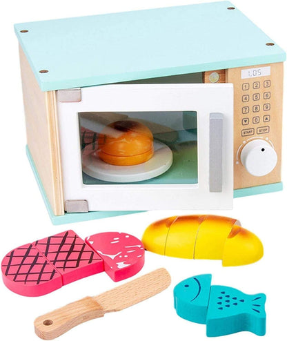 Wooden Children's Microwave Oven Toy