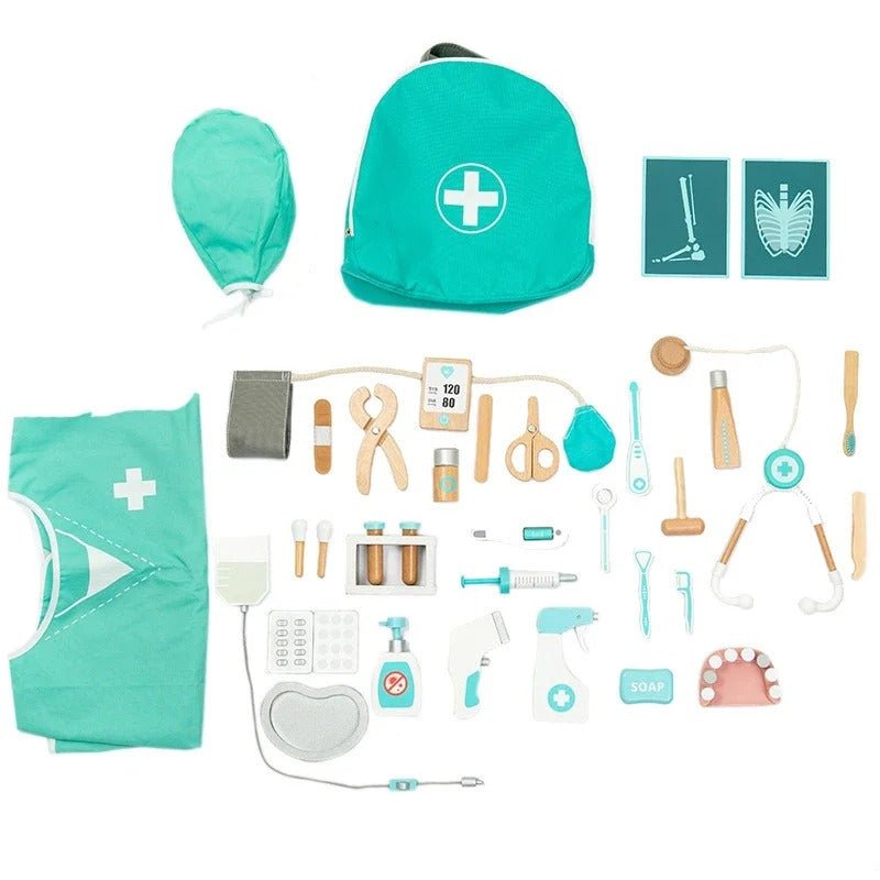 Wooden Deluxe Doctor Play Set