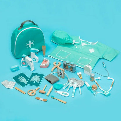 Wooden Deluxe Doctor Play Set