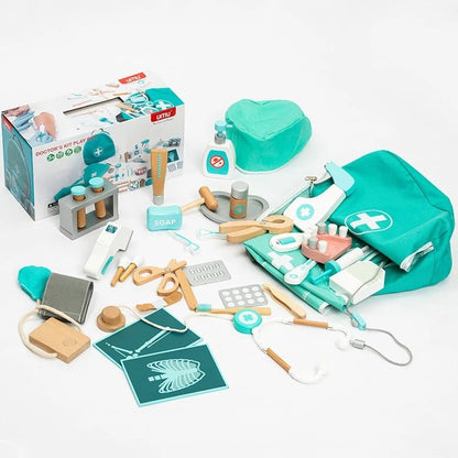Wooden Deluxe Doctor Play Set