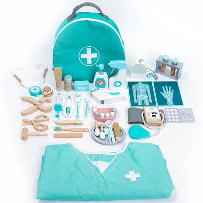 Wooden Deluxe Doctor Play Set