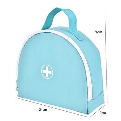 Juego de Juguete de Doctor de Madera con Bolso Juego de Rol de Dentista para Revisar Dientes y Medicamentos