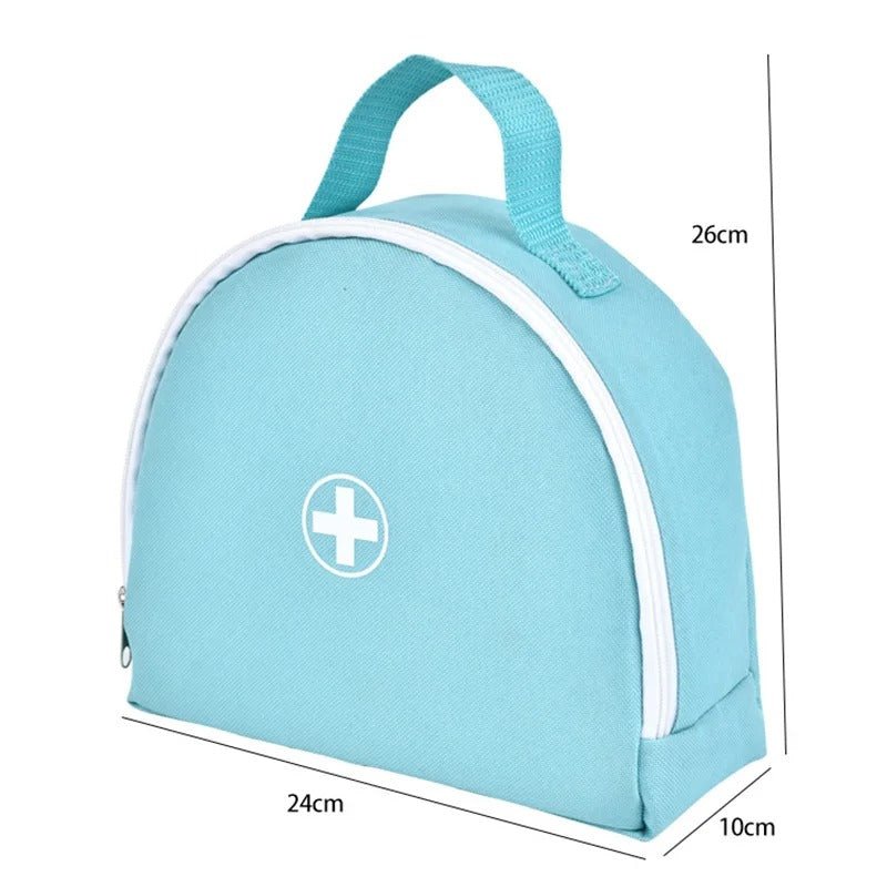 Wooden Doctor Toy Set with Bag Dentist Check Brush Teeth Medicine Set Role Playing Games