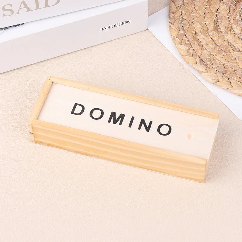 Wooden Domino Board Games Travel Funny Table Game