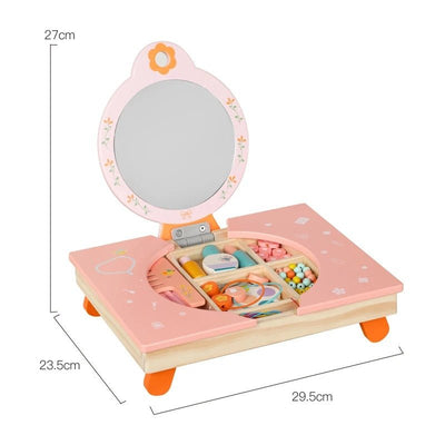 Table commode pliable en bois, jouets de maquillage pour filles