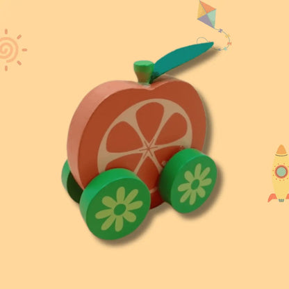 Wooden Fruits Cart - 1 pc