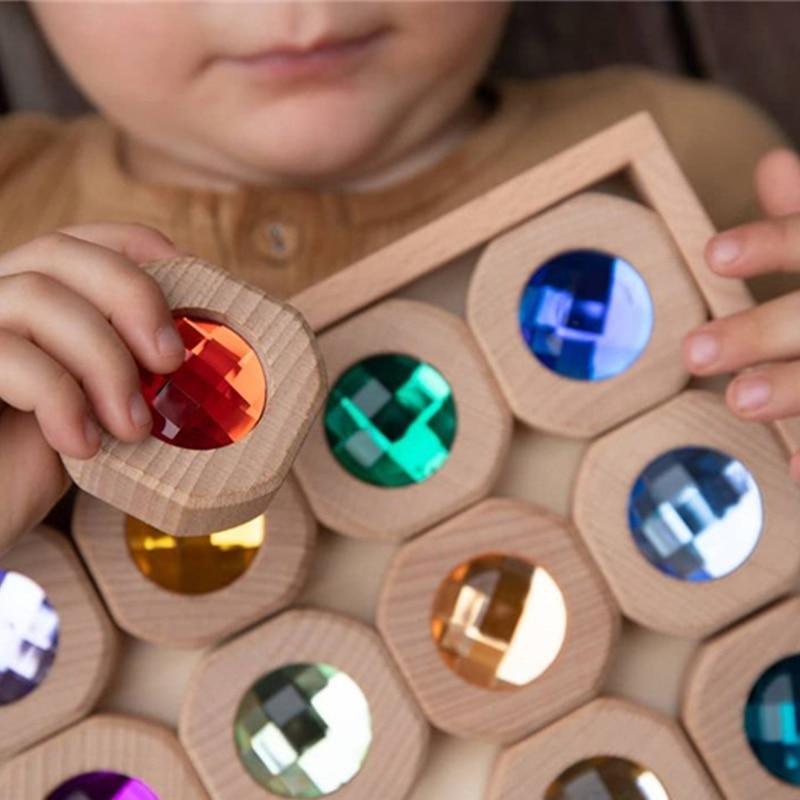Wooden Gem Blocks