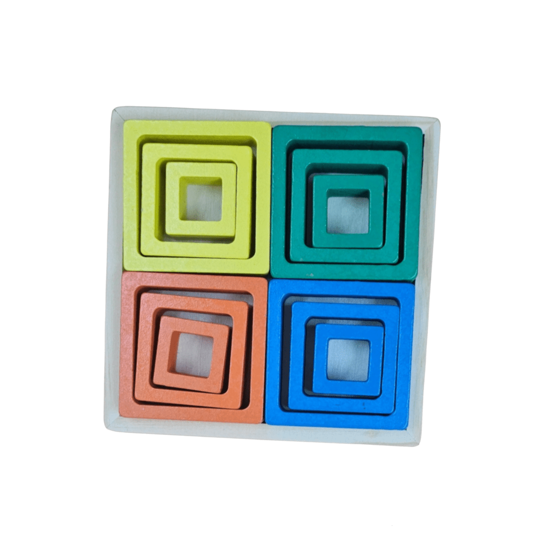 Wooden Geometric Block Puzzle 1 Set Random Design