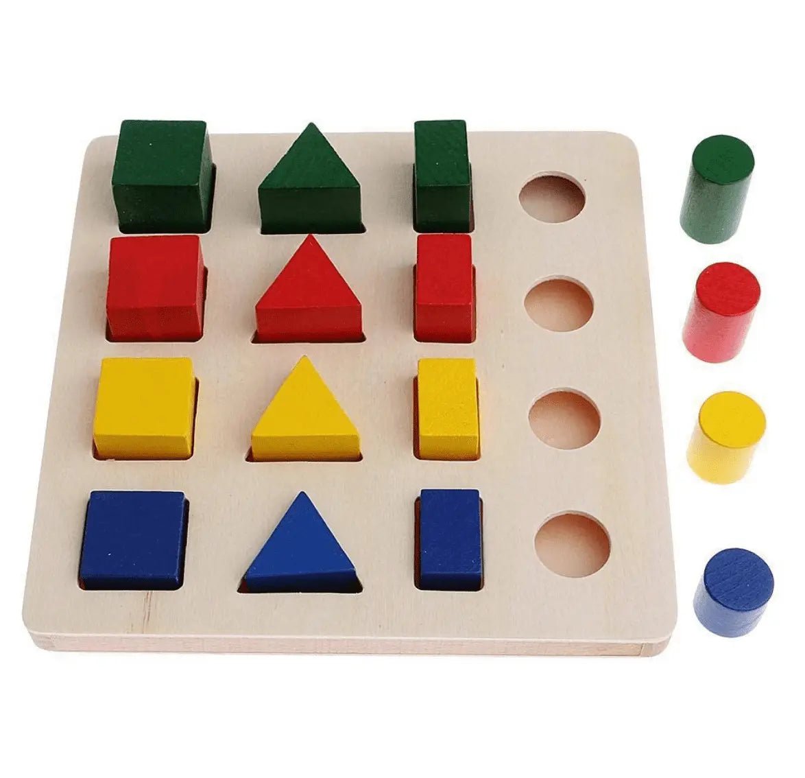 Wooden Geometric Counting Blocks