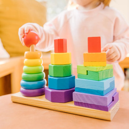 Wooden Geometric Stacker (Melissa and Doug)