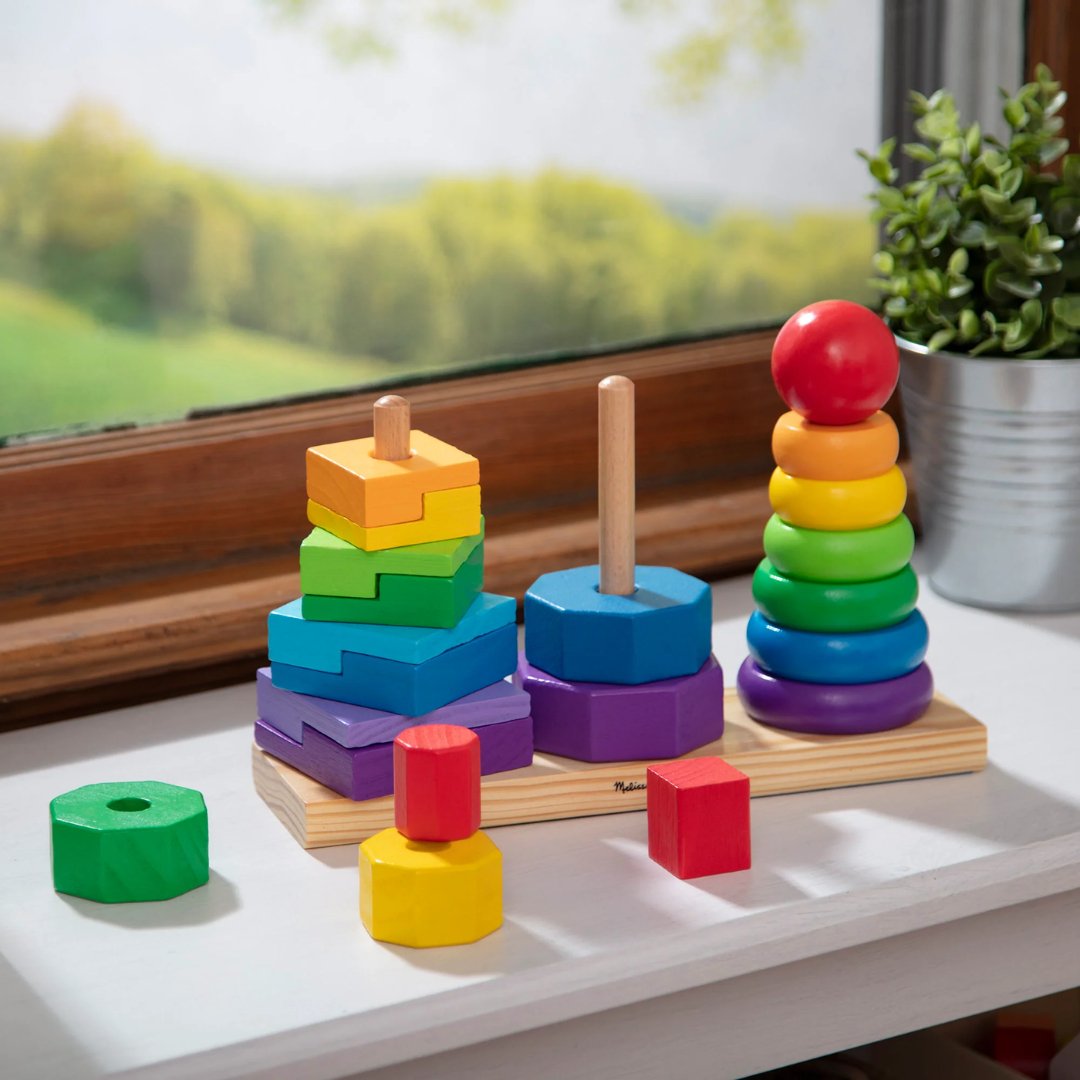 Wooden Geometric Stacker (Melissa and Doug)
